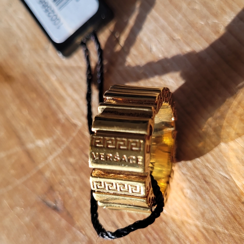 Versace Gold NIB Unisex Ring - Picture 2 of 4